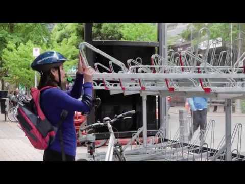 How to use the Grey Street two-tiered bike rack
