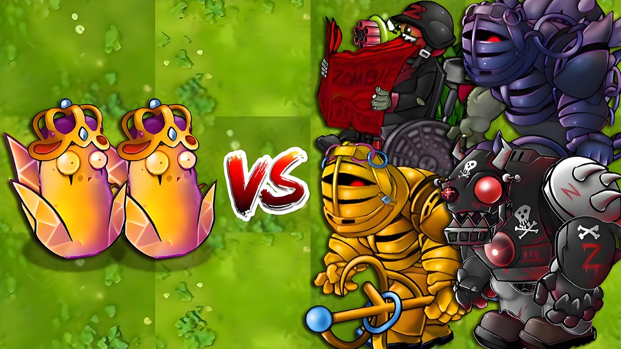 PVZ Fusion 3.6 Challenge - 2 Ultimate God Imitater vs All Zombies x50 ...
