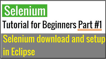 Selenium Web Automation Tutorial for Beginners Part #1 | Selenium Installation and WebDriver Setup