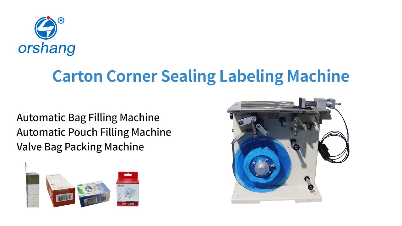 Carton corner sealing labeling machine