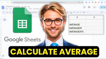 How To CALCULATE AVERAGES On Google Sheets (Easy Guide!) (2025)
