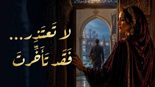 لا ت عت ذ ر    ف ق د ت أ خ  رت      أغنية فصحى لكل امرأة تعل مت أن ت غلق الباب   كرامة لا تنكسر سمعها