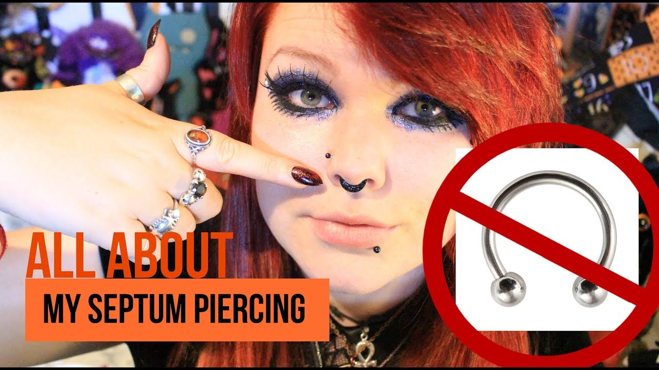 My Septum Piercing - The Piercing, Pain and Healing Process - YouTube