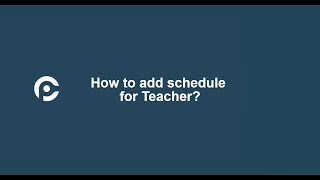 How to add schedule for teacher ? screenshot 5