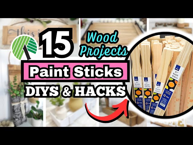 7 Creative Ways To Use Paint Stir Sticks – Recycled Crafts