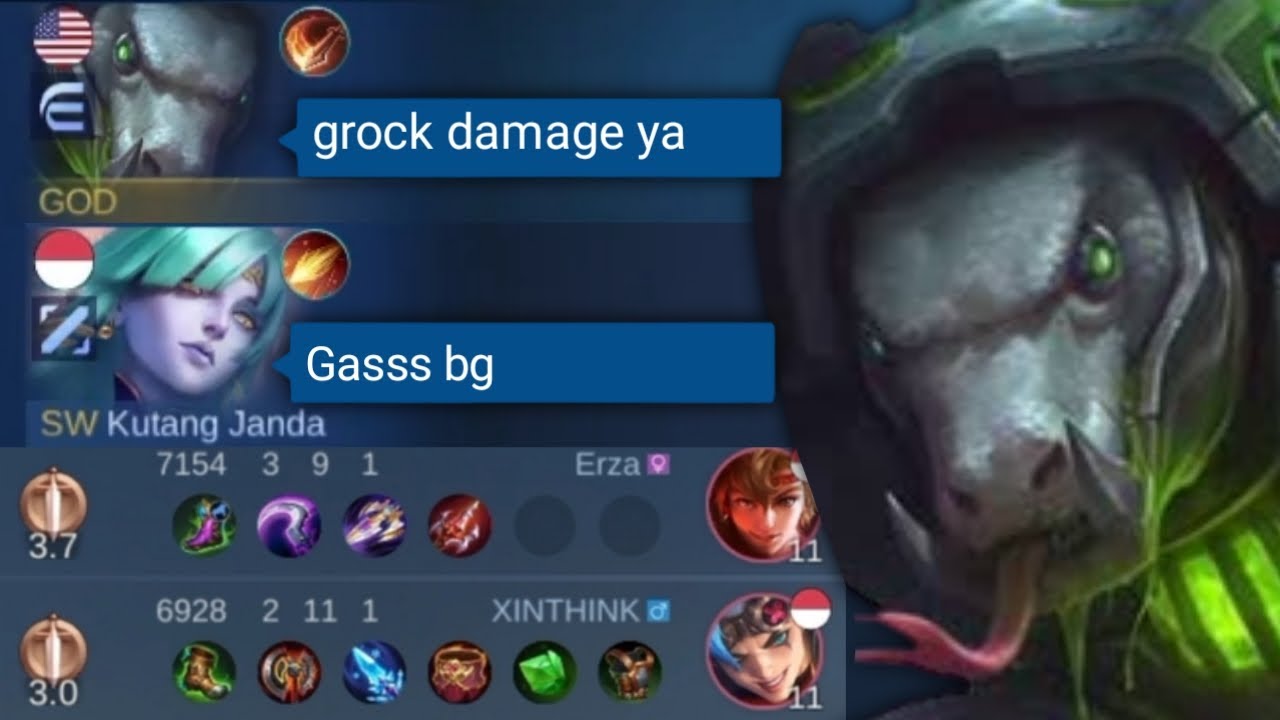 S39 MAKIN GAMPANG, KETIKA TOP GLOBAL GROCK NGEBANTAI YIN & X BORG - MOBILE LEGENDS