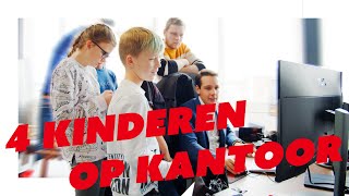 4 Kinderen Op Kantoor - Achter De Schermen