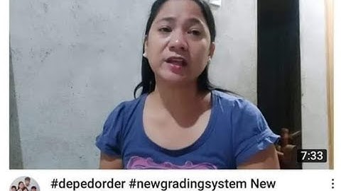 #depedorder #newgradingsystem New Grading System for 2020-2021