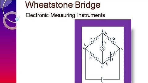 Wheatstone Bridge /electronic measuring instruments /workshop instructor electronics/Gate/Neet