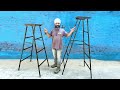 how to make a metal foldable ladder | लोहे की पाइप की फोल्ड़िंग सीढ़ी कैसे बनाये | folding ladder