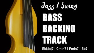 Cool Jazz Swing Backing Track For Bass in Eb | 1 6 2 5 Chord Progression