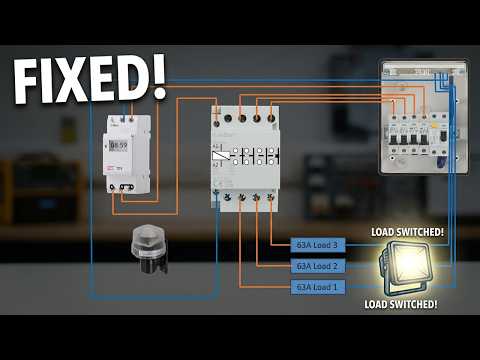 Photocell Lighting Control | Time Clock Contactor Setup