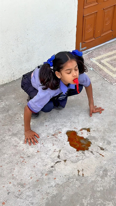 Fake  blood 🩸 नक़ली खून 😱🤯 #banku #srsir #doli #srindori09 #dolly #schoollife