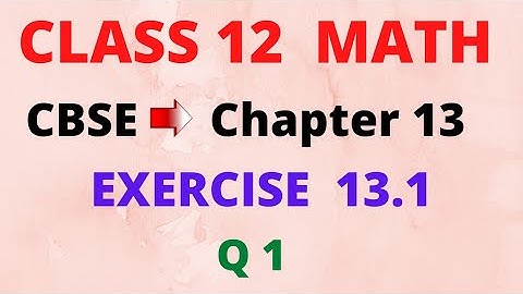 Class 12 Ex 13.1 Q1 math | chapter 13 class 12 math | probability | Ex 13.1 q1 class 12 | @nexa