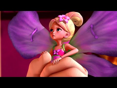 Makena grabs Thumbelina (from Barbie presents: Thumbelina) [Para-Giantess]