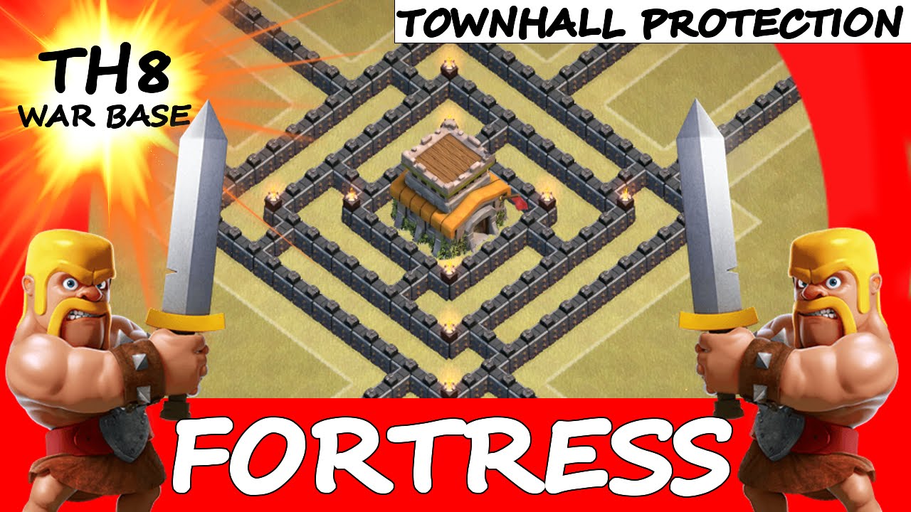 Clash Of Clans Town Hall 8 Th8 Best War Base 2015 Anti 3 Star The Fortress Youtube<script async src=