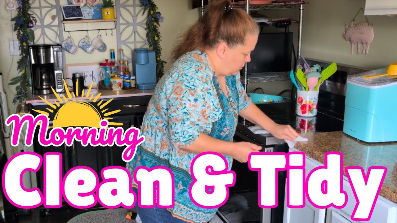 NEW Realistic Morning Clean with Me | Cleaning Before The Family Wakes Up
