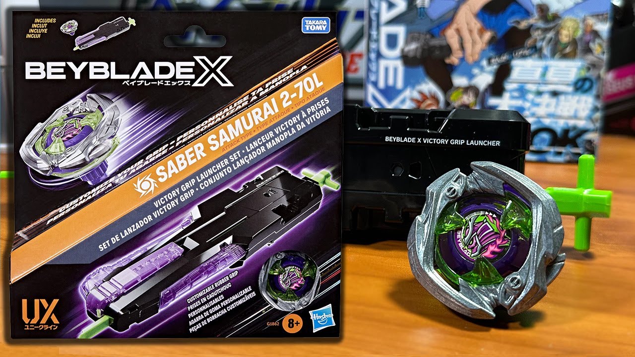 BEST VALUE FOR HASBRO! Beyblade X Saber Samurai Victory Grip