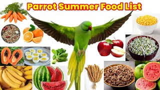 गर्मी में तोते को क्या खिलाए ? || Parrot Full Diet For Summer Season in Hindi !! screenshot 4