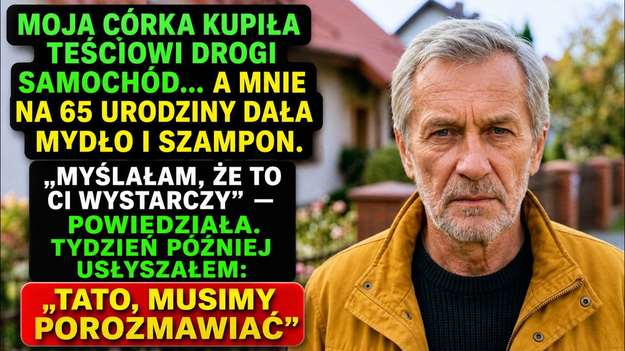„Tato, może wreszcie zamienisz ten stary gruchot na coś, co da się postawić bez wstydu?” – rzuciła moja córka przy wszystkich gościach na przyjęciu u jej teścia. Zaśmiała się, odwróciła i pokazała...