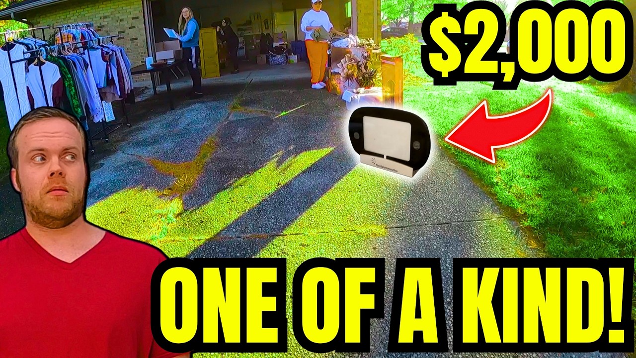 I MADE A ONCE IN A LIFETIME GARAGE SALE FIND