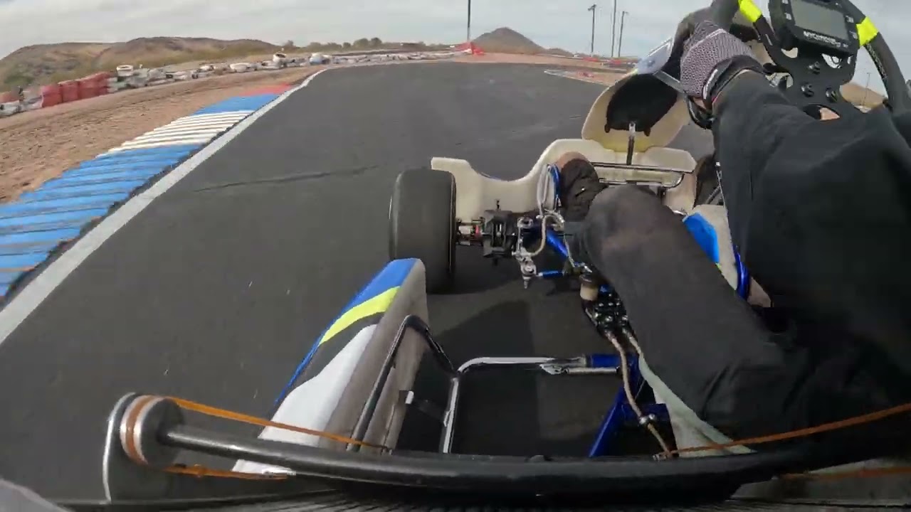 Mitas tire test on a shifter kart.