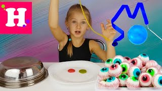 ⁣ГИМНАСТИКА ПРОТИВ МАРМЕЛАДА ЧЕЛЛЕНДЖ. Часть 2 GYMNASTICS VS GUMMY FOOD CHALLENGE Part 2