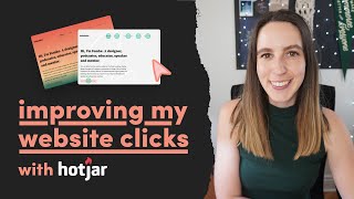 Improving my website clicks with Hotjar