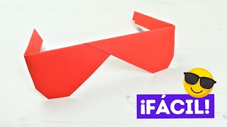 😎 Cómo hacer lentes de sol de papel ¡Fácil!