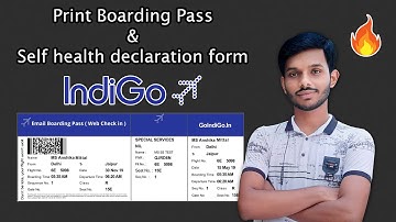 Boarding Pass (Web Check-in) kaise nikale | How to web check-in indigo online print boarding pass