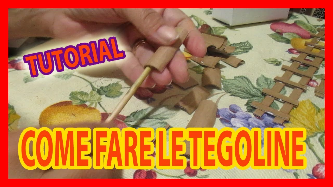DIY - COME FARE LE TEGOLE PER MODELLISMO PRESEPE E DIORAMA USANDO IL