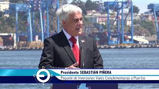 Carreteras, túneles, puentes y complejo fronterizo en Plan Portuario de Piñera