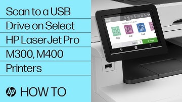 Scan to a USB Drive on Select HP LaserJet Pro M300, M400 Printers | HP LaserJet | HP