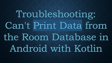 Troubleshooting: Can