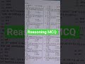reasoning MCQ 🤯 #motivation #reasoning #shorts #ytshorts #viral #aspirants #aedo #72ndbpscprelims