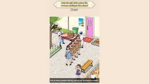 Brain Puzzle: Tricky Quest - Level 58 Toilet Queue - Solution