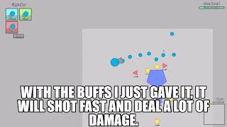 Diep.io Machine Gun upgrade line l Guide