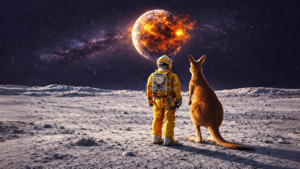 Ay'da Unutulan Astronot ve Kanguru Dünyanın Yok Oluşuna Tanık Oluyor