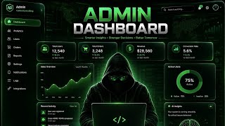 I Built a Professional Admin Dashboard Using AI | HTML CSS JavaScript | @Tech-Mastre-x 