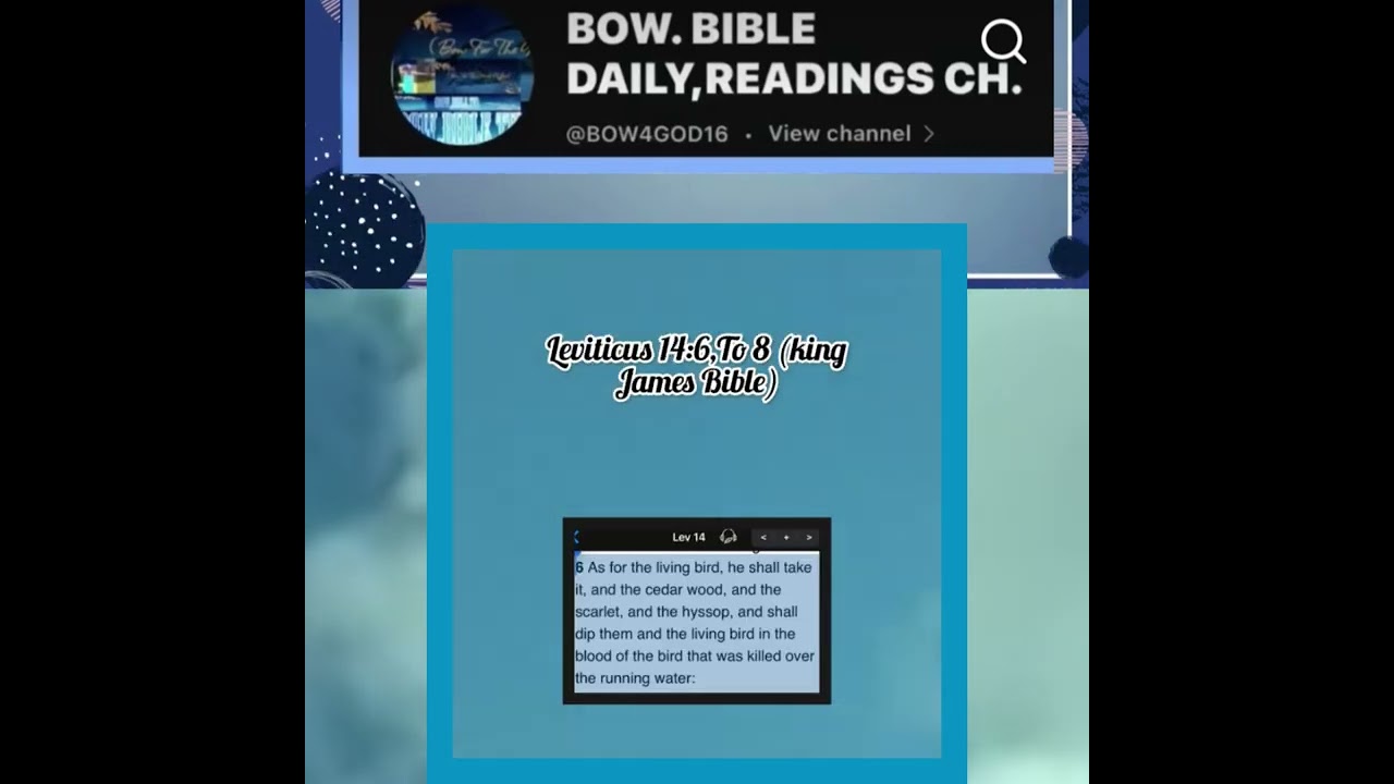 BOW.BIBLE DAILY, READINGS CH.@Weekly Collection Of Bible Daily Reading - Oct 27 to 8.2025