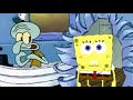 Spongebob Busts Through Metal Wall