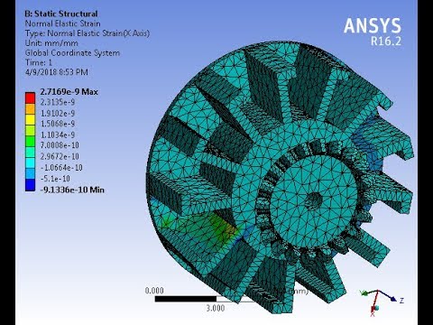 Gear Tooth Analysis in Ansys Workbench - YouTube