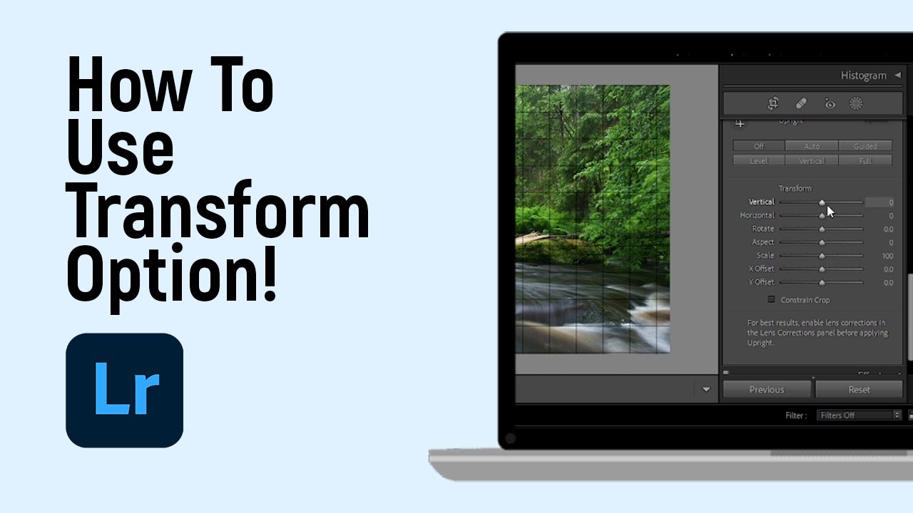 How to Use Transform Option in Adobe Lightroom [easy] - YouTube