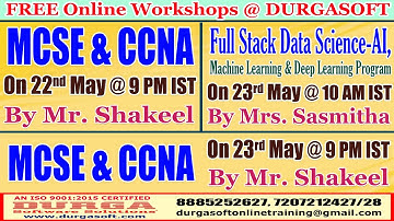 FREE Online Workshops @ DURGASOFT