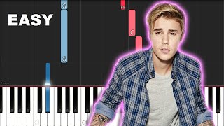 Justin Bieber, Benny Blanco - Lonely (EASY Piano Tutorial)