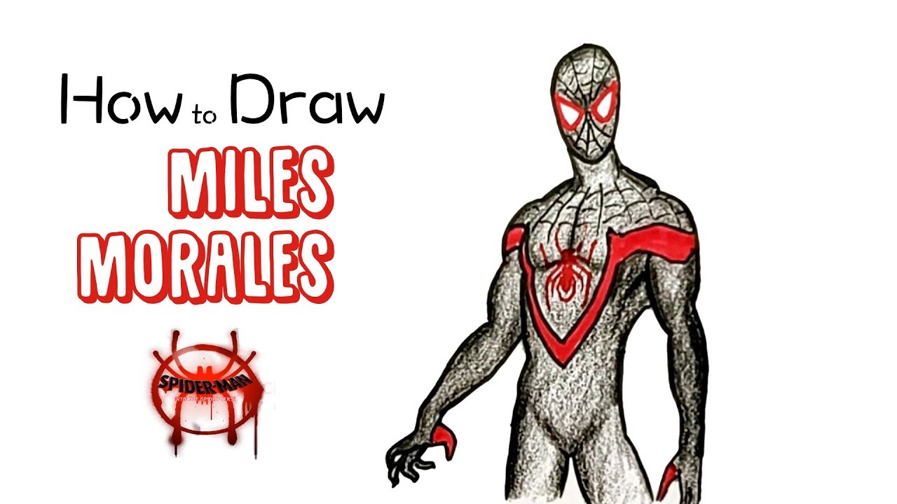 How to Draw Miles Morales from Spider-Man - YouTube
