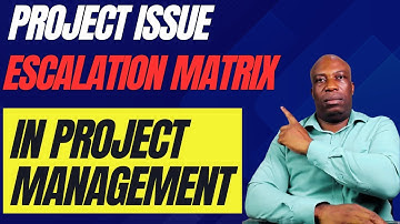 Project Issue Escalation Matrix In Project Management