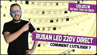 Ruban Led 220V Direct Sécable Tous Les 100Cm Avec 120Ledm Le Tutoriel Complet De Linstallation