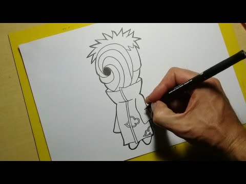 TUTORIAL COMO DESENHAR o SIMBOLO da #AKATSUKI passo a passo 