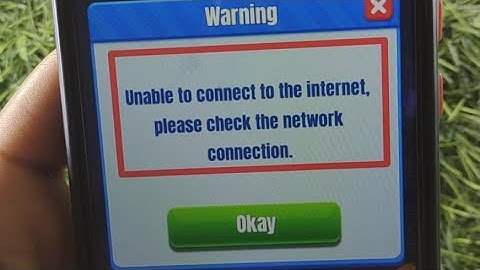 How to fix Unable to connect to the internet, please check the network connection in LUDO COMFUN